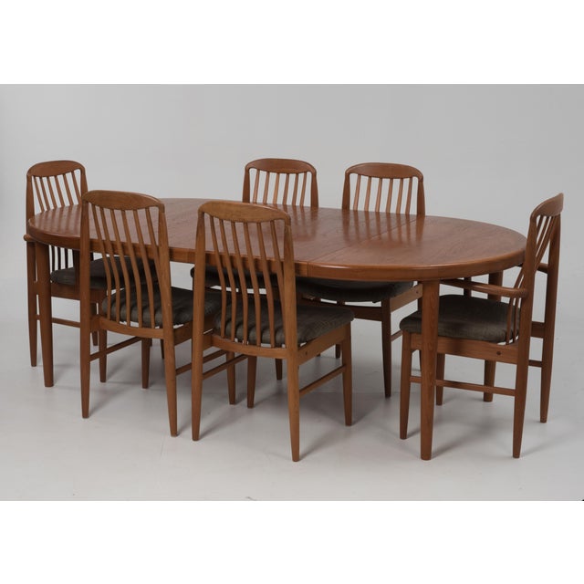 Mid Century Modern Round Danish Teak Dining Table Vejle ...