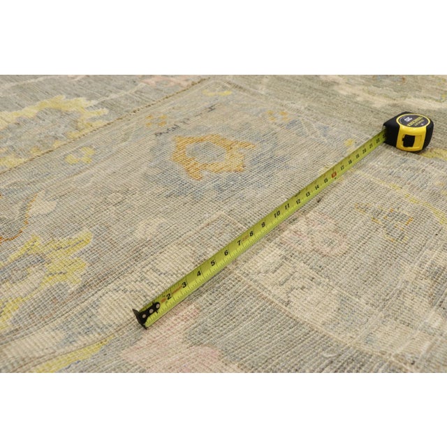 2010s Modern Vintage Oushak Area Rug - 09'03 X 12'03 For Sale - Image 5 of 10
