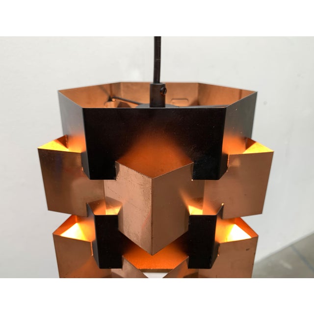 Lyfa Mid-Century Danish Copper Pendant from Lyfa, 1960s For Sale - Image 4 of 18