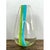 This vintage hand-blown glass vase takes a graceful teardrop form, its body swelling gently before tapering into a rounded...