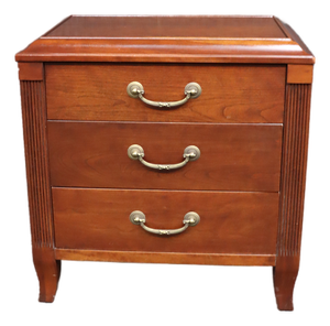 Ethan Allen Maison Collection Solid Cherry 3-Drawer Nightstand