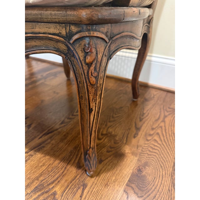 Brown Antique Louis XV Caned Chair For Sale - Image 8 of 12