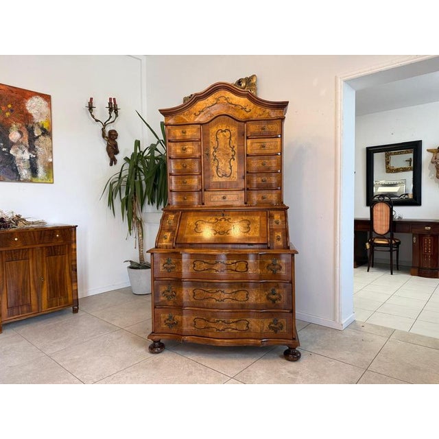 Baroque Writing Desk Tabernacle For Sale - Image 6 of 17