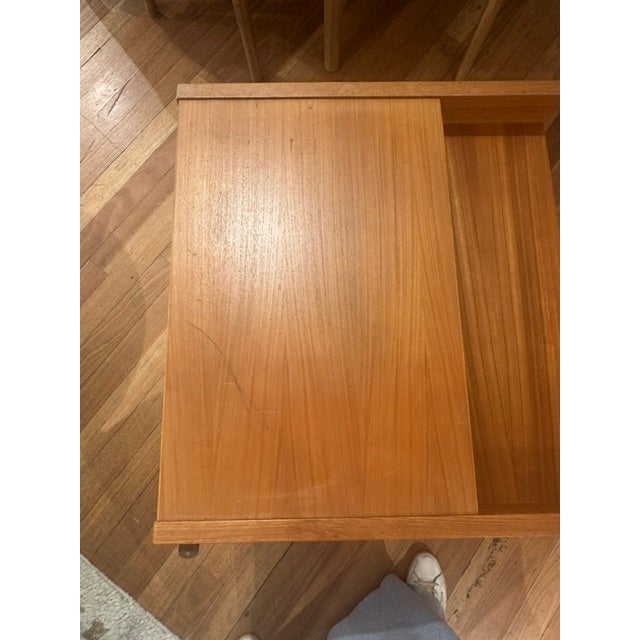 Danish Teak Mid Century Modern Desk For Sale In Philadelphia - Image 6 of 7