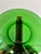 A set of 11 vintage emerald green glass bowls from Vereco, France. Each has a wide, softly sloped rim and a smooth center,...