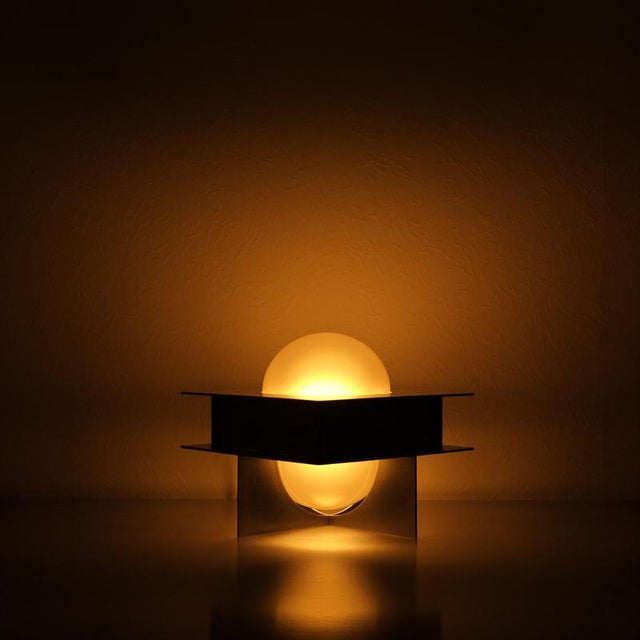 Event horizon aluminum floor & table lamp by bureau of entropy. Limited edition of 20 pieces + 4 artist's proof....