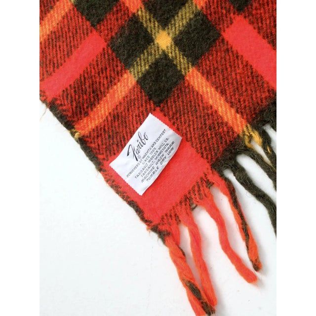 Vintage Faribo Plaid Throw Blanket For Sale - Image 10 of 11