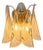 Italian Murano Glass Wall Sconce in Amber and Gold by Simoeng for Simoeng For Sale