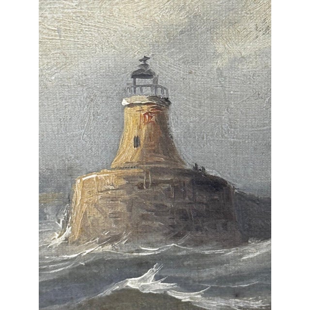 Antique Victorian Marine Oil Painting of the River Tyne, Steam Tug Leaving Newcastle, by John Davison Liddell, c.1890 For Sale - Image 6 of 18