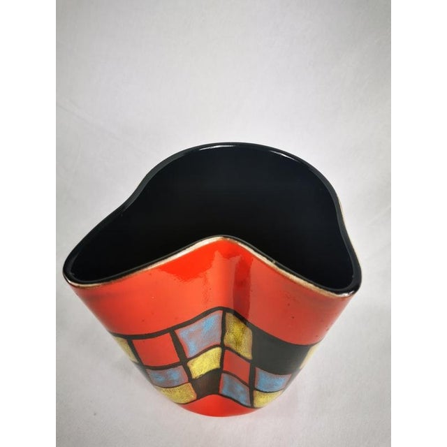 Ceramic Corolla Vase in Elchinger Ceramic For Sale - Image 7 of 9