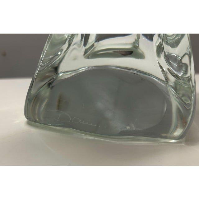 Crystal Glass Bird Table Lamp from Daum, France, 1960s For Sale - Image 14 of 15