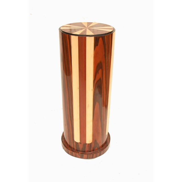 Art Deco Pedestal Stands with Inlays, Set of 2 For Sale - Image 5 of 7