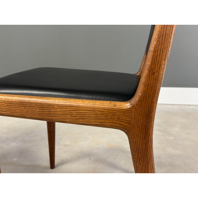1960s 1960s Danish Modern Black Dining Chairs - Set of 8 For Sale - Image 5 of 9