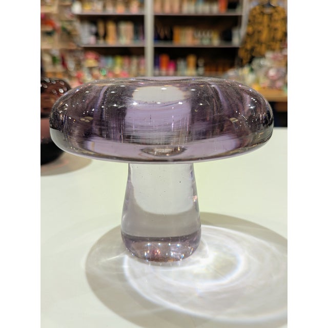 Amethyst Art Glass Mushroom For Sale In San Francisco - Image 6 of 6