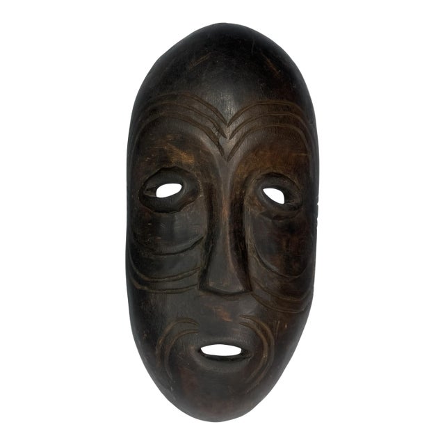 1950s Dan Gle Face Mask Ivory Coast Deangle Type Hardwood Ethnographic Tribal For Sale