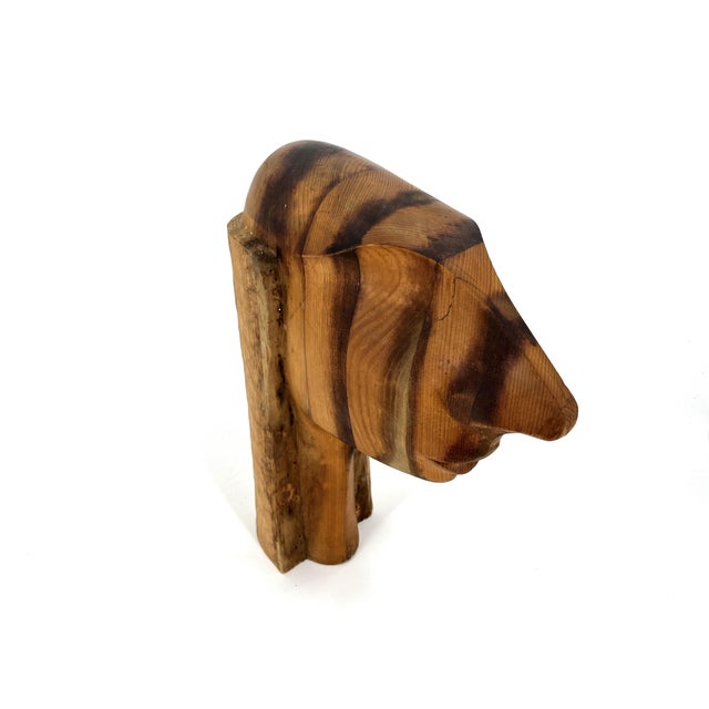Vintage Teak Sculpture, 1970s For Sale - Image 6 of 10
