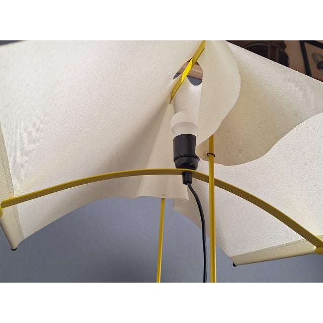 Metal Le Falene Table Lamp by Piero De Martini for Arteluce, 1980s For Sale - Image 7 of 8