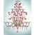 Glass Pink and Transparent Venetian Murano Glass Chandelier by Simoeng for Simoeng For Sale - Image 7 of 7