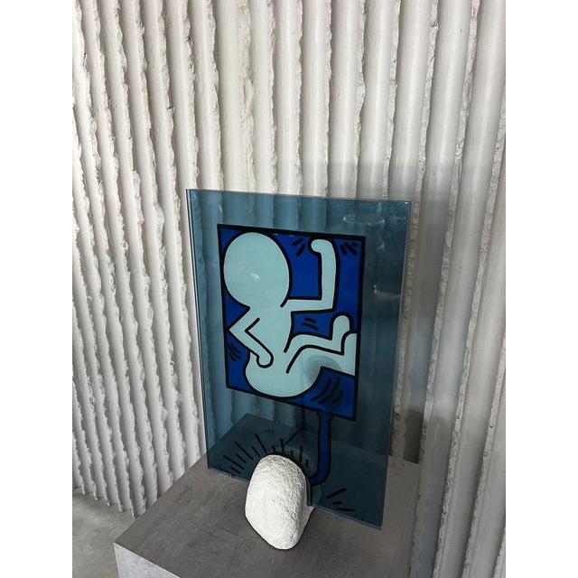 Keith Haring & Toshiyuki Kita, On Taro & on Giro, 1988, Glass, Set of 2 For Sale - Image 18 of 18