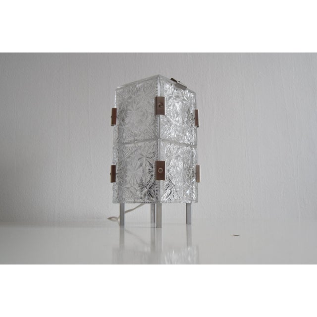 Vintage Glass Table Lamp by Josef Hetman for Kamenicky Senov, 1960s For Sale - Image 3 of 17