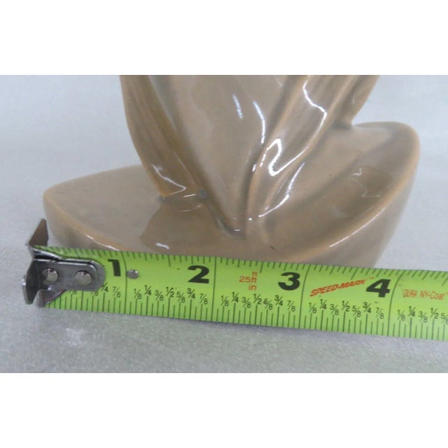 Roseville 1004-9 Mayfair Mid Century Art Deco Tan Pottery Ceramic Vase For Sale - Image 10 of 13