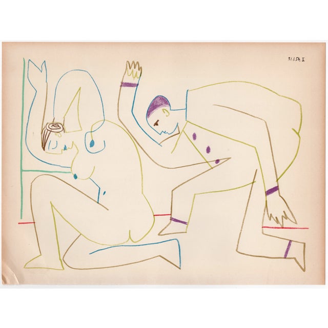 Pablo Picasso, The Acrobat and the Young Woman, Nude, Lithograph, 1954 For Sale - Image 7 of 8