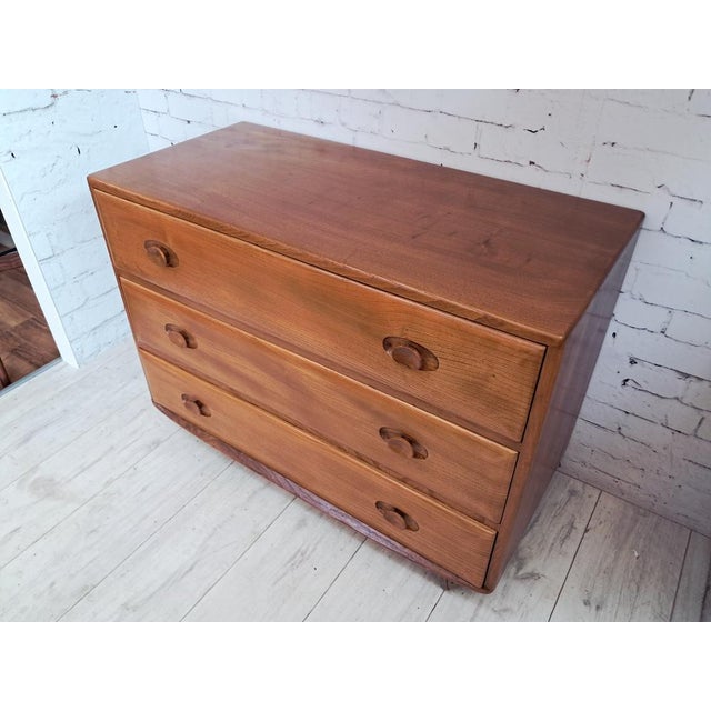 Mid-Century Modern Windsor Chest of Drawers in Elm, 1960s For Sale - Image 16 of 18