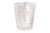A set of four cut glass digestif or shot glasses. Sides are decorated with a cut starburst design with decorative cut...