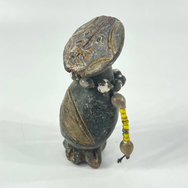 African Early 20th Century Tikar Clay House God 4inch Cameroon For Sale - Image 3 of 6
