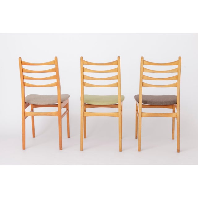 1970s Vintage German Dining Chairs in Beech Wood, Set of 4 For Sale - Image 5 of 9