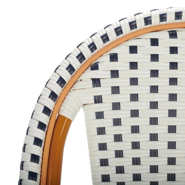 California Bar Stool - White/Navy For Sale In Philadelphia - Image 6 of 11