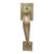 Vintage 9.5 In. Brass Thumb Latch Door Pull Handle For Sale