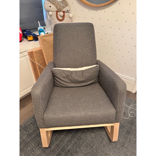 Modern Monte Joya Charcoal Gray Nursey Rocking Chair For Sale - Image 3 of 6