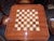 1980s Italian Inlaid Marquetry Multi-Game Table With Roulette & 4 Chairs For Sale - Image 9 of 12