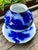 Mid 20th Century Koransha Japanese Porcelain Vase | Cobalt Blue Pine Design | Gold Accents For Sale - Image 11 of 15