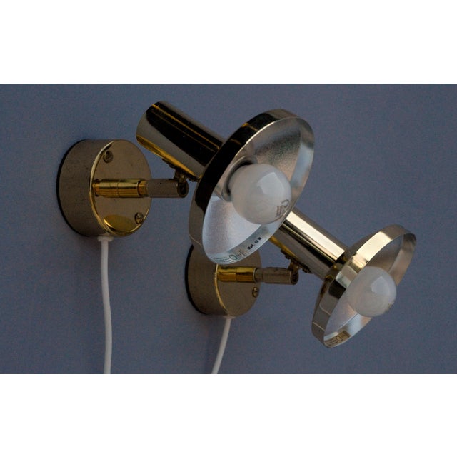 Mid-Century Modern Model 295L Wall Lamps by Hans-Agne Jakobsson for Hans-Agne Jakobsson AB, 1980s, Set of 2 For Sale - Image 3 of 10