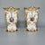 JACOB PETIT PORCELAIN Pair of Rococo Spill Vases / Cache Pots, Hand Painted Floral & Armorial Decoration, Fontainebleau,...