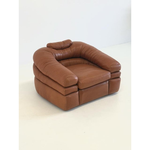 Brown Straccio Chair by De Pas, Durbino, and Lomazzi for Zanotta, 1970s For Sale - Image 8 of 16