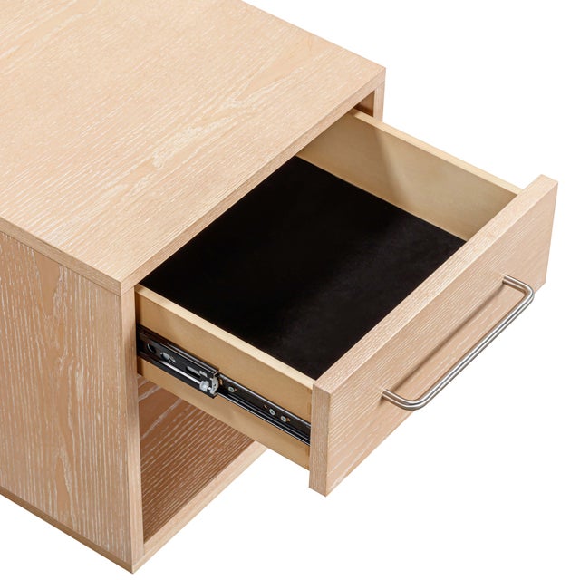 Wood Marlow Natural Wood Nightstand For Sale - Image 7 of 9