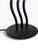 Vintage Cresswell Black Metal Wavy Column Table Lamp, Postmodern Sculptural Design, 2001 For Sale - Image 4 of 7