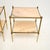 1960s Vintage French Brass and Marble Side Tables, 1960, Set of 2 For Sale - Image 5 of 10