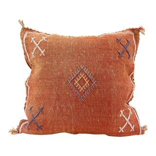 Moroccan Sabra Cactus Silk Pillow Cover For Sale