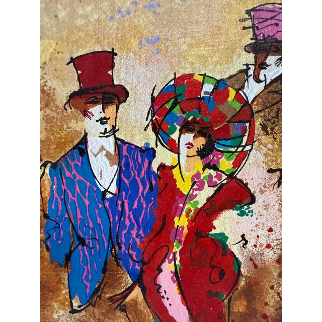 Tanya Wissotzky and Alexander Galtchansky, Silkscreen on Canvas Musical Belle Epoque Composition Alexander & Wissotzky For Sale - Image 13 of 18