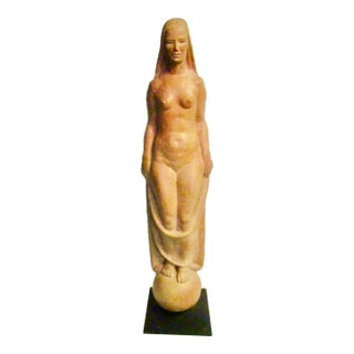 1950s M C M Universal Earth Mother Terra Cotta Sculpture For Sale