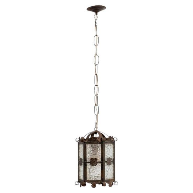 Vintage Metal Pendant Lamp, 1950 For Sale - Image 15 of 15