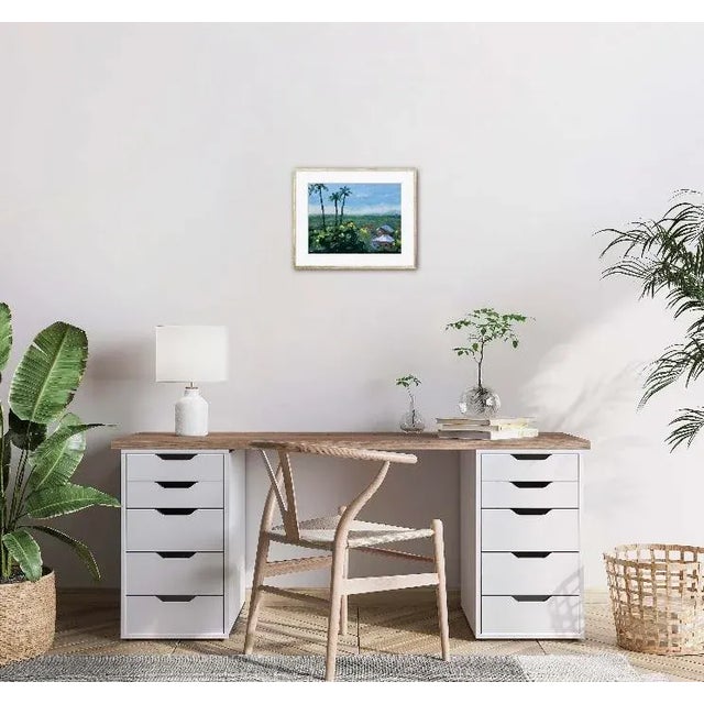 Maui Palms, Expressionist Oil Painting Landscape For Sale In Reno/Lake Tahoe - Image 6 of 7