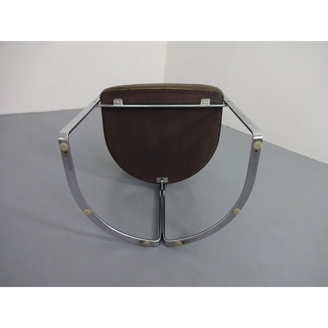 Olive Model 6911 Armchair in Leather by Horst Brüning for Kill International, Germany, 1968 For Sale - Image 8 of 15