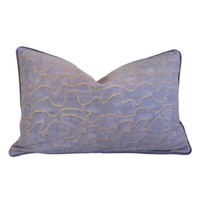 French Provincial Italian Mariano Fortuny Sainte Chapelle Feather/Down Pillow 26" X 17" For Sale - Image 3 of 7