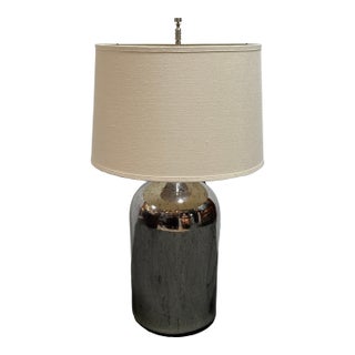 Restoration Hardware 19th Century Mercury Glass Table Lamp For Sale