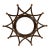 Ebonized and Gilt Sun Burst Mirror, 20th Century For Sale